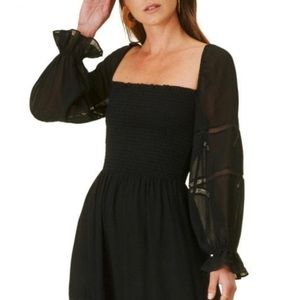 Reformation Jessy Dress, Size 0, Black